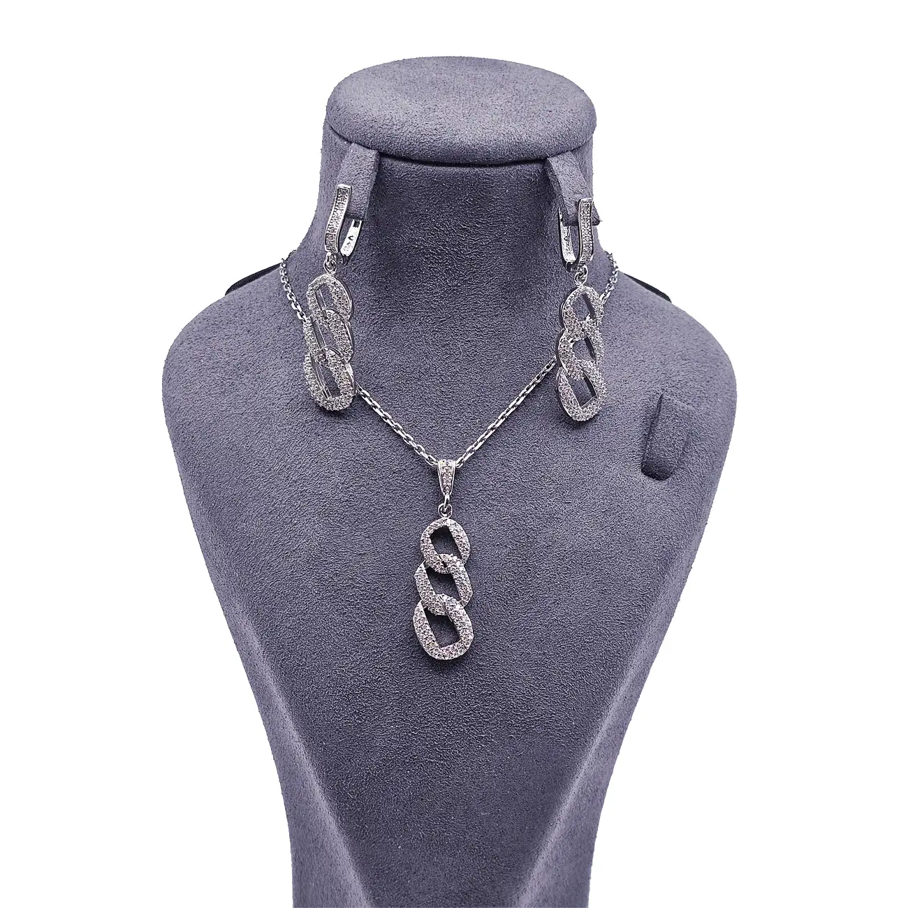 نیمست نقره جواهری میکرو اهرمی مدل 187