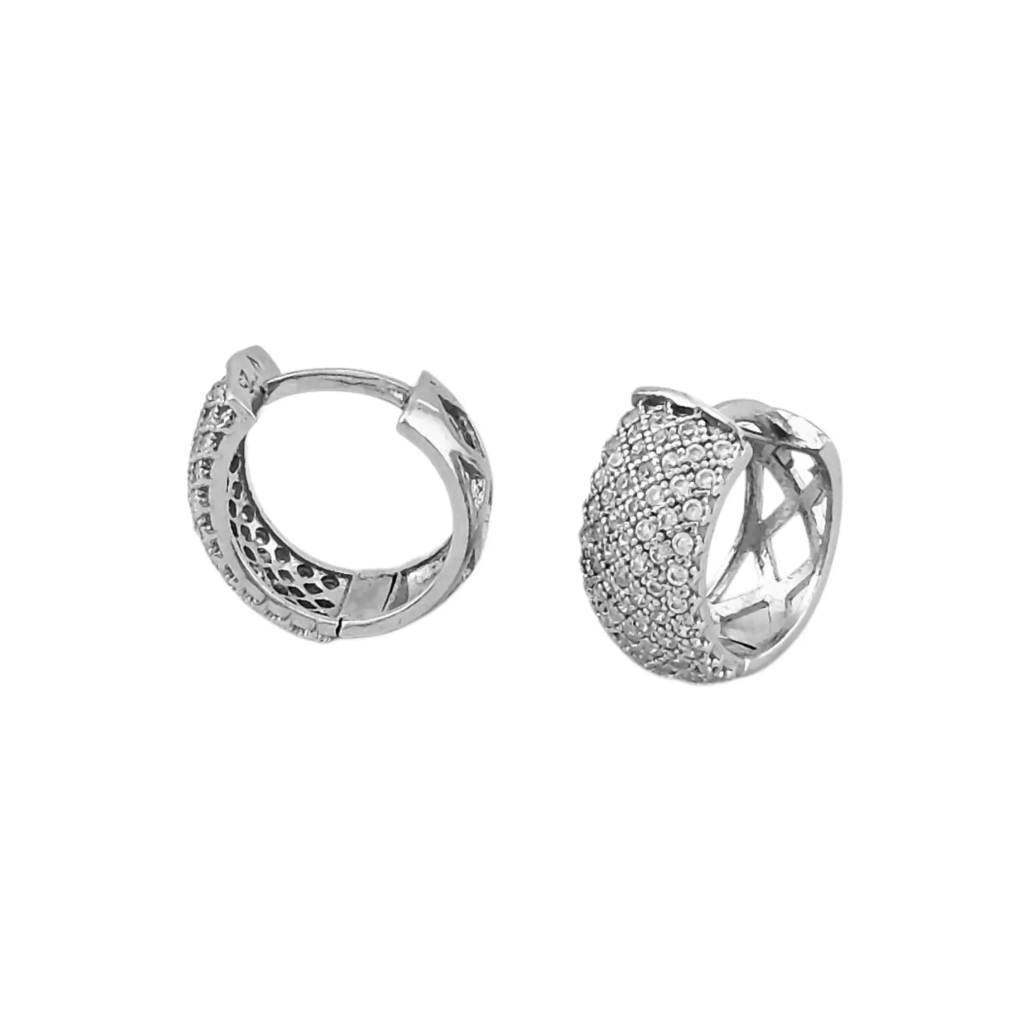 گوشوراه نقره حلقه ای میکرو مدل 2