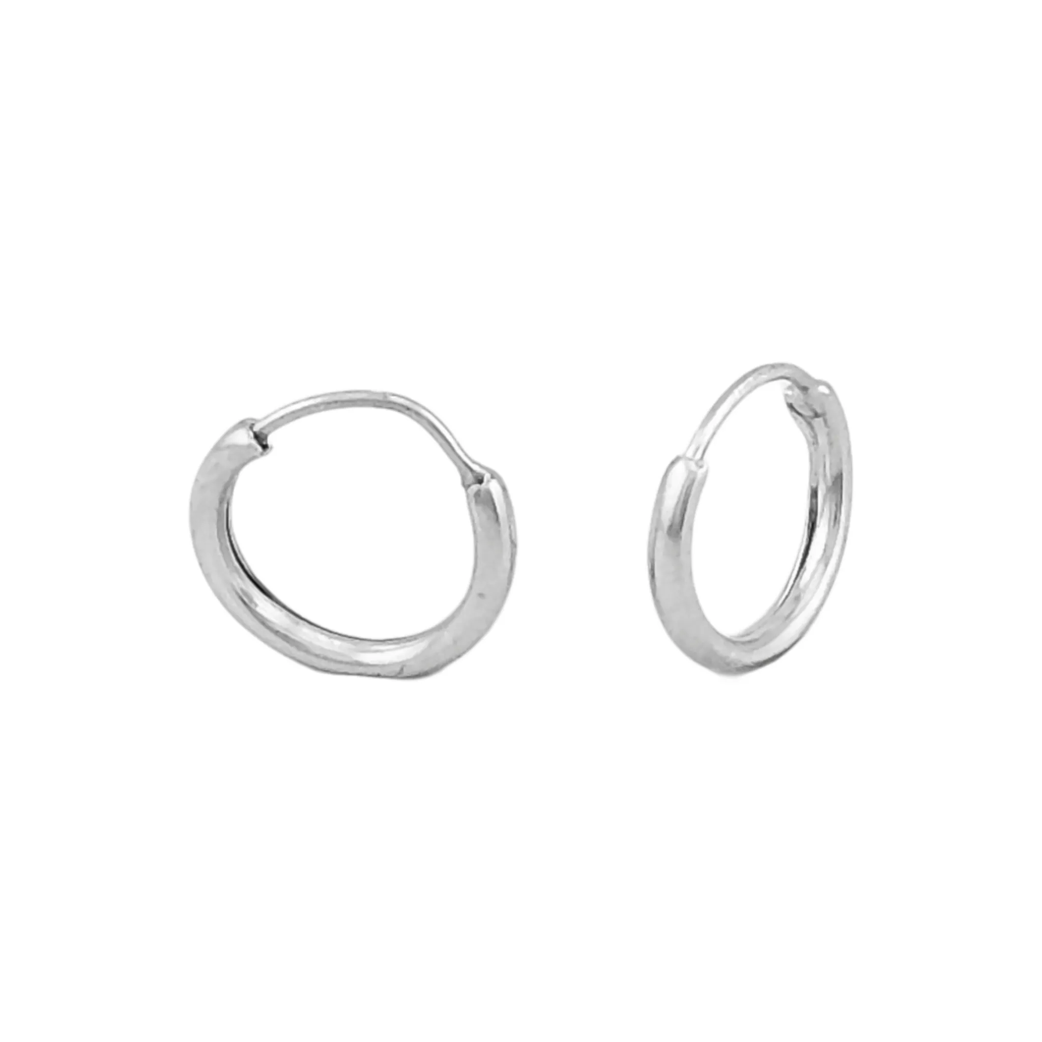 گوشواره  نقره حلقه ای ساده  مدل 1